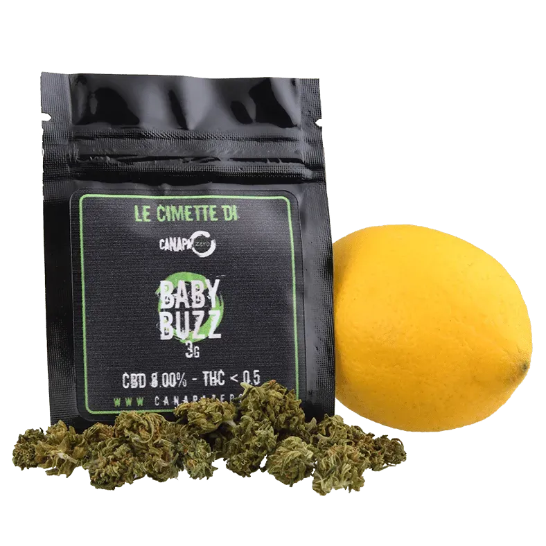 Canapa Zero Baby Buzz infiorescenza CBD 8% limone