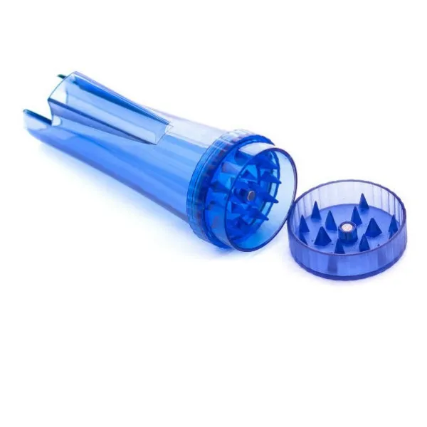 Custodia per accendino con grinder 3 cm plastica trasparente