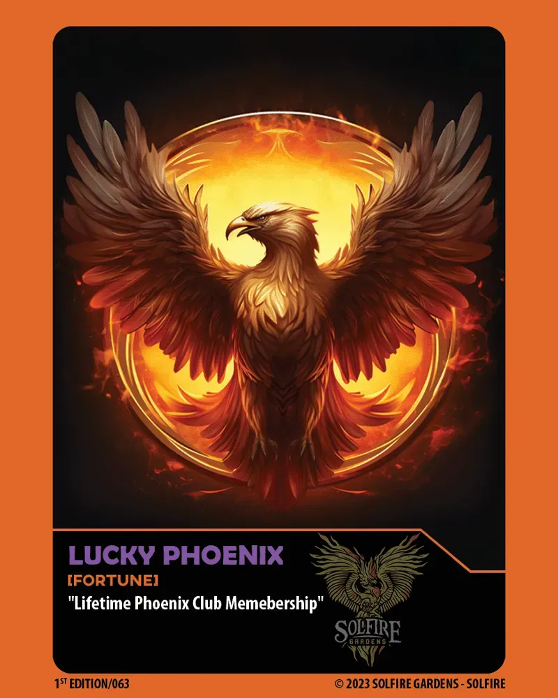 Solfire Gardens Phoenix Club membership lifetime trasferibile
