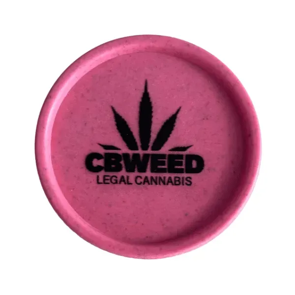 CBWEED grinder bioplastica canapa rosa 55 mm 2 parti