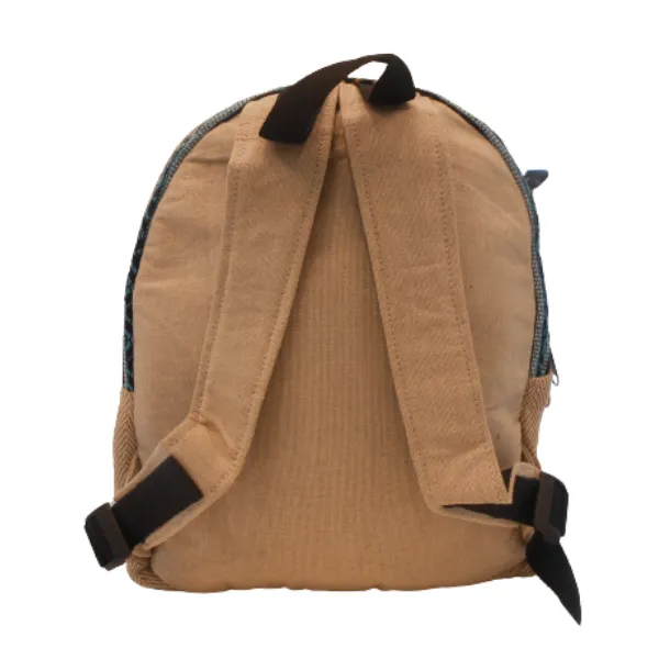 Pure Hemp HB83-A zaino in canapa beige etnico piccolo