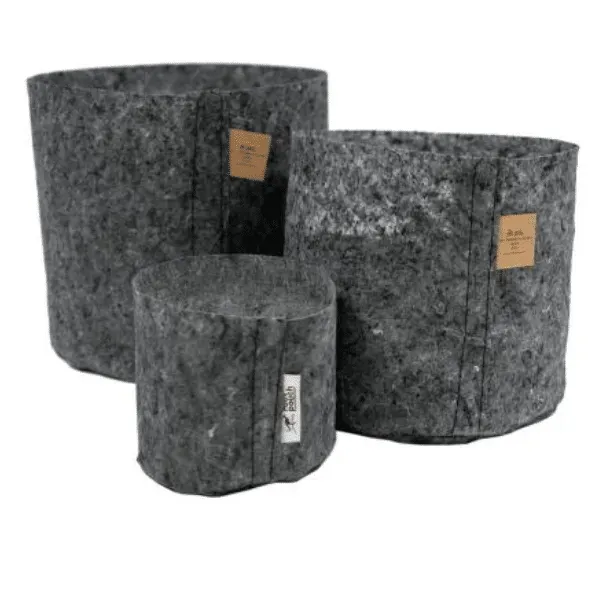 Root Pouch vaso tessuto grigio 12 litri senza manici