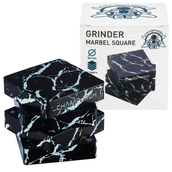 Champ High Marble Square grinder metallo 4 parti 50mm