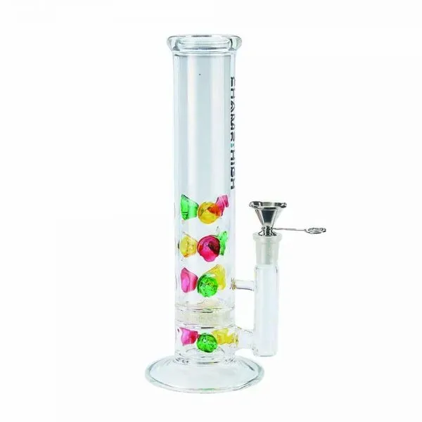 Champ High Cristal Color bong vetro 26 cm con percolatore