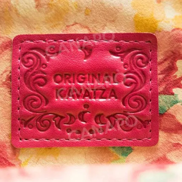 Kavatza Summer Flower portatabacco ecopelle rosa 40g