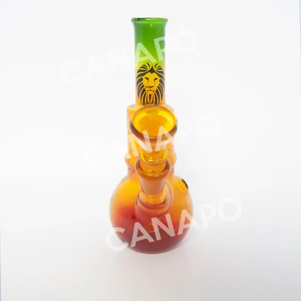 Canapo Rasta Lion Bong in Vetro 16cm con Braciere