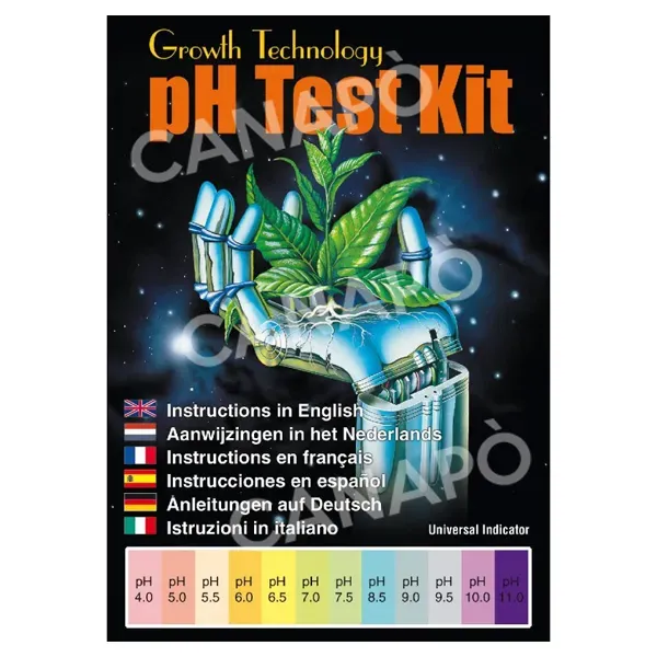 Growth Technology pH Test Kit liquido 20 ml rapido