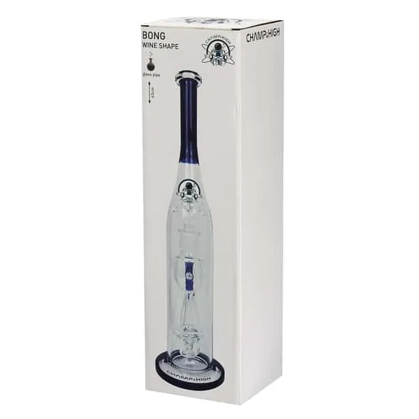 Champ High Wine Shape bong vetro 43cm bottiglia vino