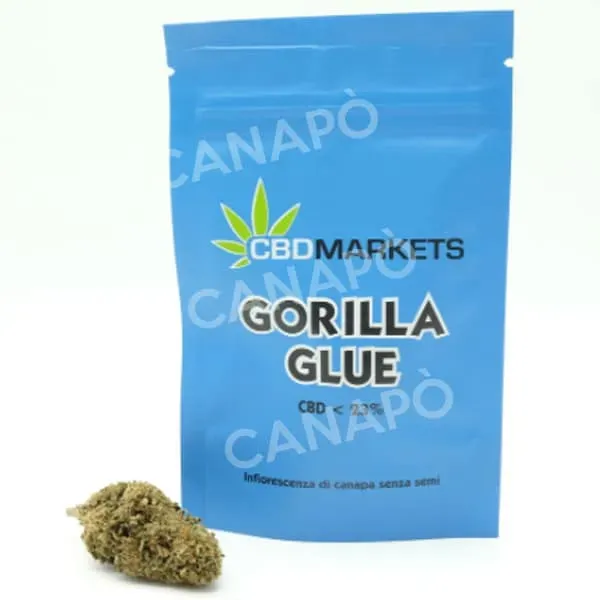 Cbdmarkets Gorilla Glue infiorescenza CBD 5g 23% indoor