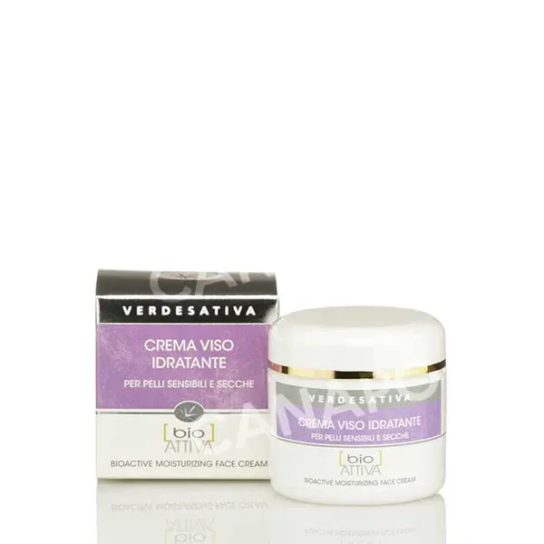 Canapa Crema Viso Bio Attiva Idratante Pelli Sensibili