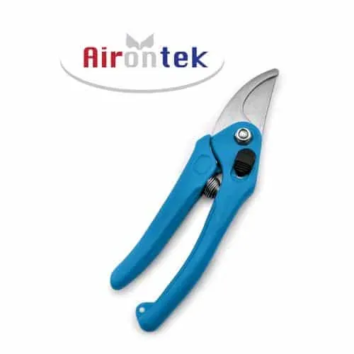 Airontek forbici potatura lama curva verdi acciaio inox