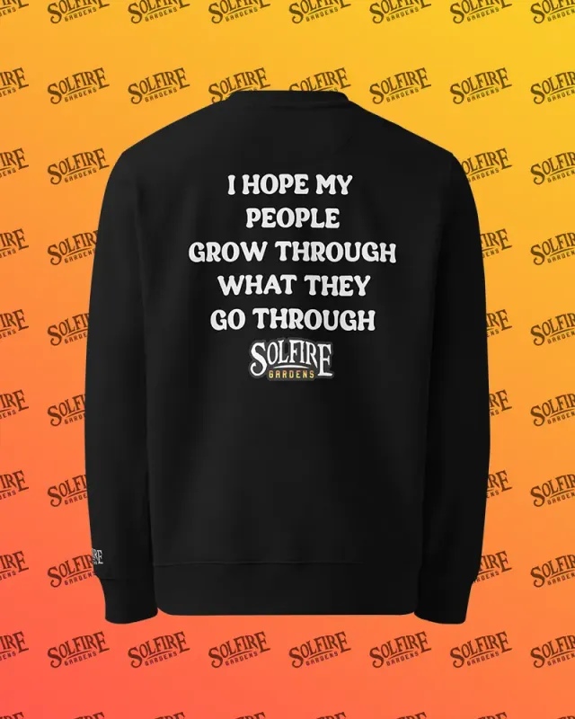 Solfire Gardens Rise felpa girocollo cotone bio relaxed