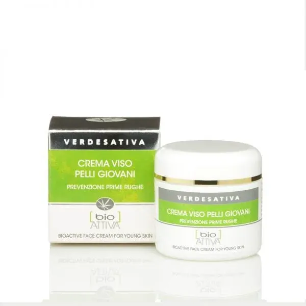 Verdesativa crema viso pelli giovani 50ml idratante