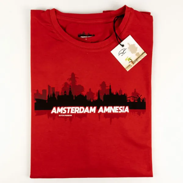 Dutch Passion Amsterdam Amnesia t-shirt rossa uomo L