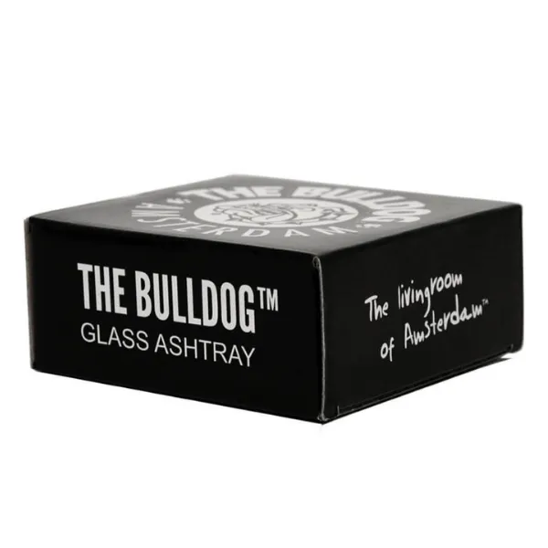 The Bulldog Amsterdam White Glass posacenere vetro bianco