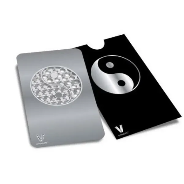 V Syndicate Yin Yang grinder card metallo tascabile
