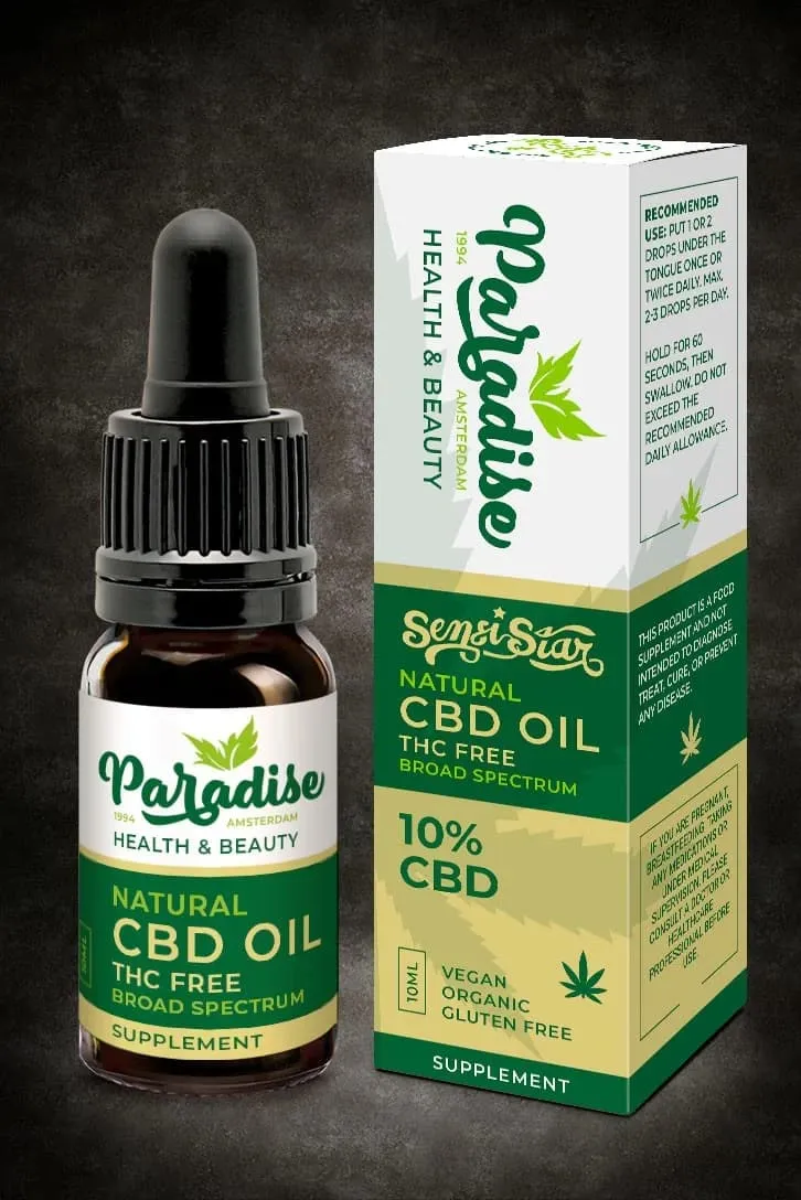 Paradise Seeds Sensi olio CBD 10ml 10% gusto delicato