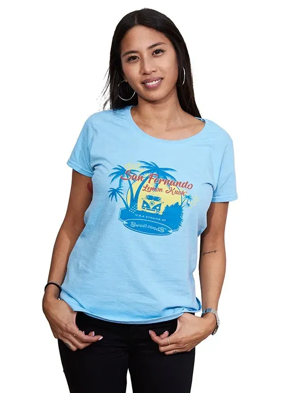 Sweet Seeds San Fernando t-shirt donna azzurra M