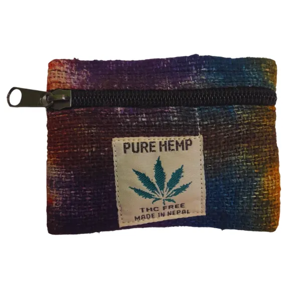 Pure Hemp Boho portamonete canapa piccolo 10 cm