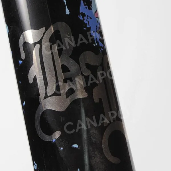 Black Leaf Mushroom bong vetro 45,5 cm nero