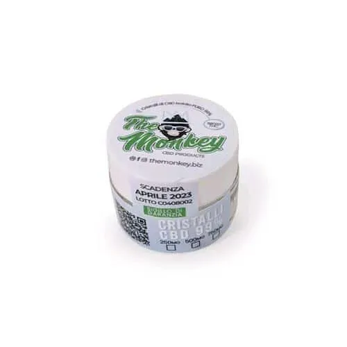 The Monkey cristalli CBD puro 99,8% 500mg senza THC