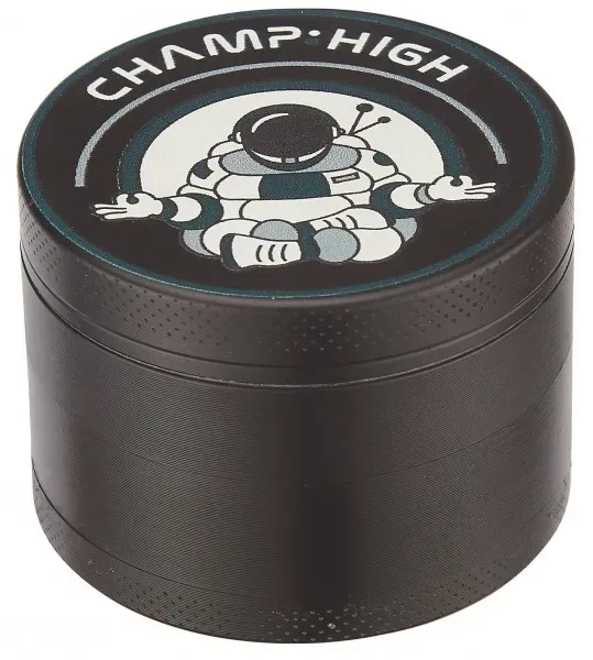 Champ High grinder metallo nero 4 parti 50 mm