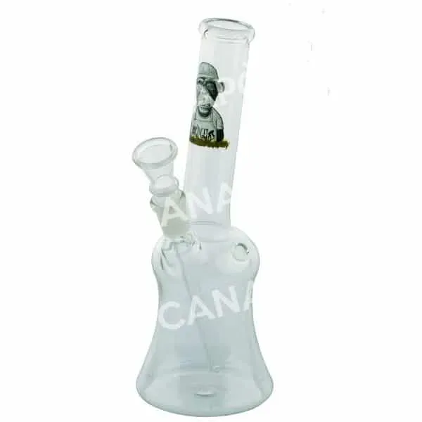 Greenline Monki bong in vetro 19 cm trasparente kickhole
