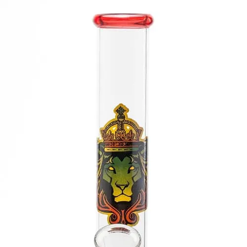 Smo King 28cm bong vetro rosso kick hole