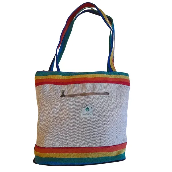Himalayan Rainbow borsa canapa arcobaleno 36x33 cm