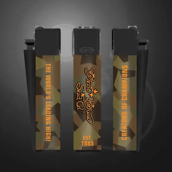 Clipper Greenhouse Seeds Camo accendino nero ricaricabile