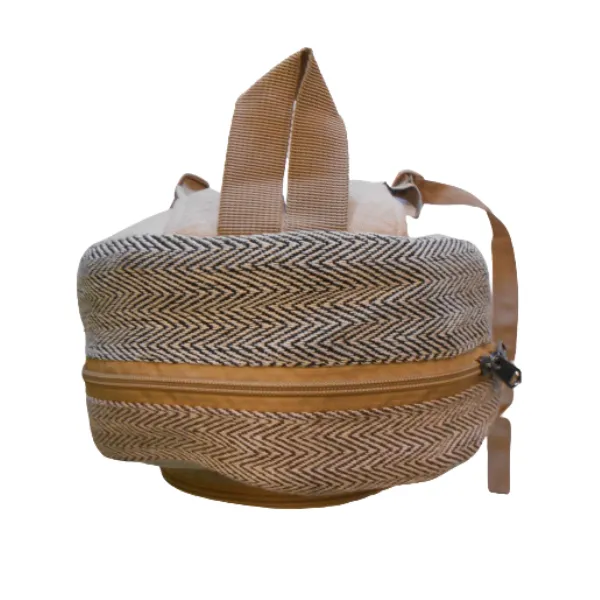 Himalayan zaino in canapa grande beige 43x31cm