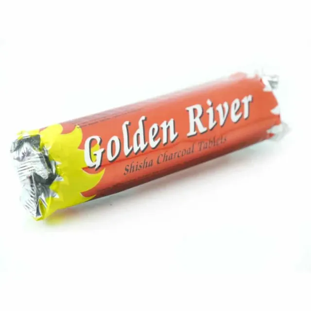 Golden River carboncini narghilè arancio menta 10 pezzi