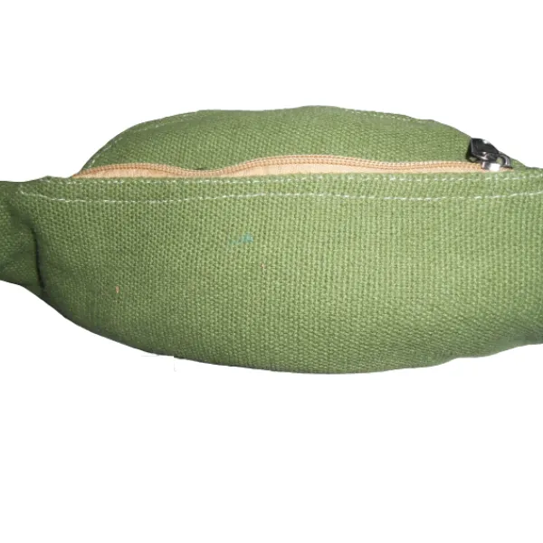 Himalayan Marsupio canapa verde 3 tasche