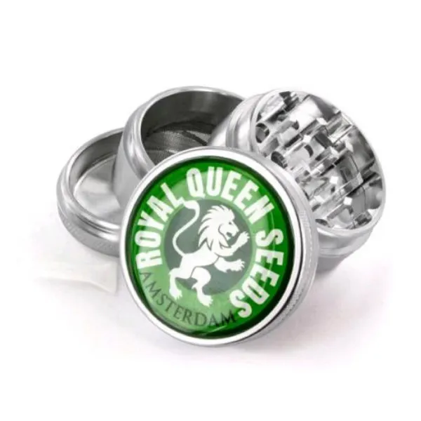 Royal Queen Seeds grinder metallo 4 parti 48 mm argento