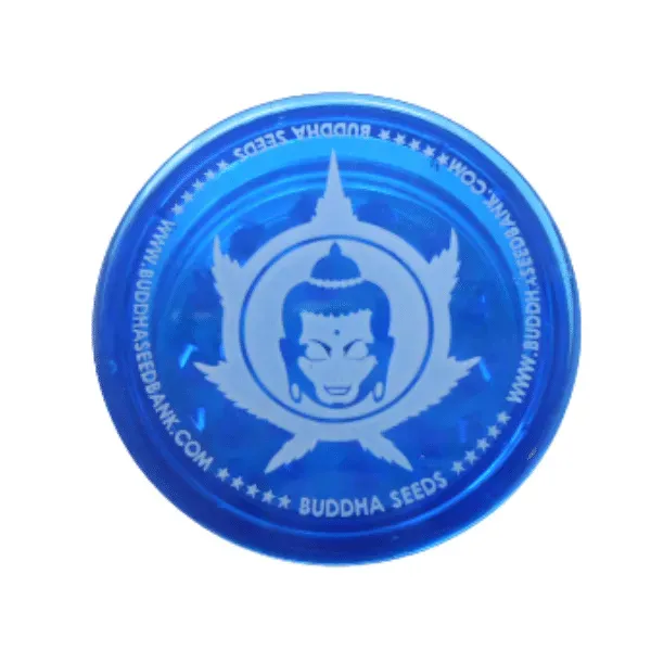 Buddha Seeds grinder plastica 2 parti 60 mm blu