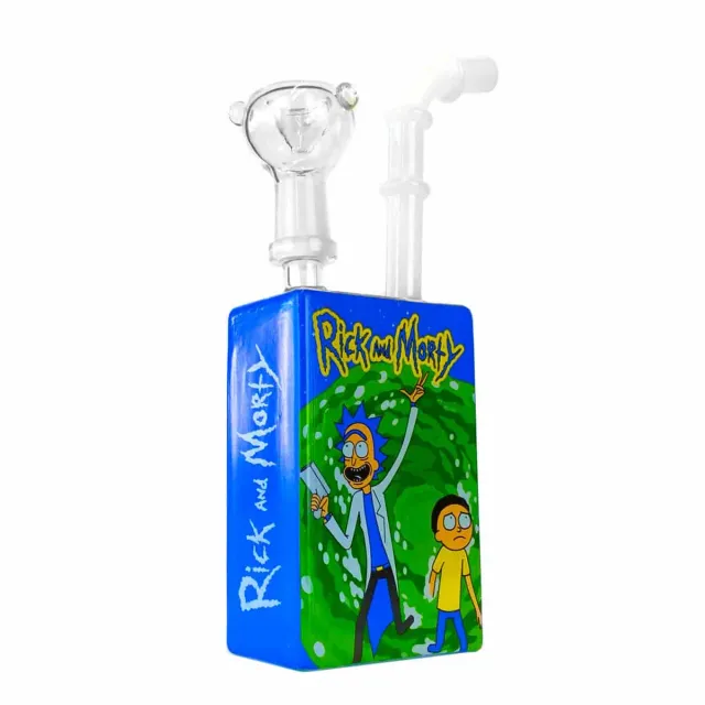 Canapo Juice Bong Rick Morty bong vetro 19 cm