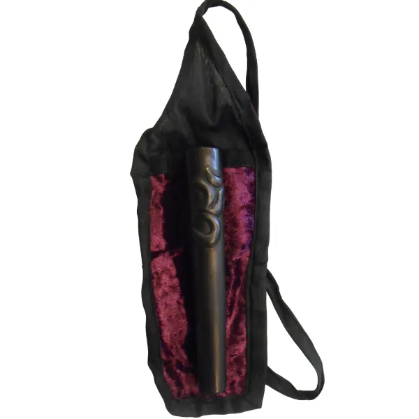 OM Cilum terracotta nero 16cm astuccio viola