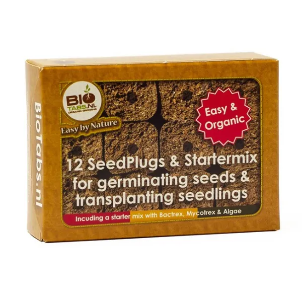 Biotabs Seedplugs kit germinazione 12 plug Startermix