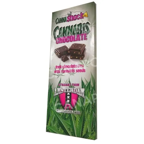 Cannashock cioccolata fondente 72% canapa 150g