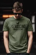 Paradise Seeds Mendocino Skunk t-shirt cotone verde oliva