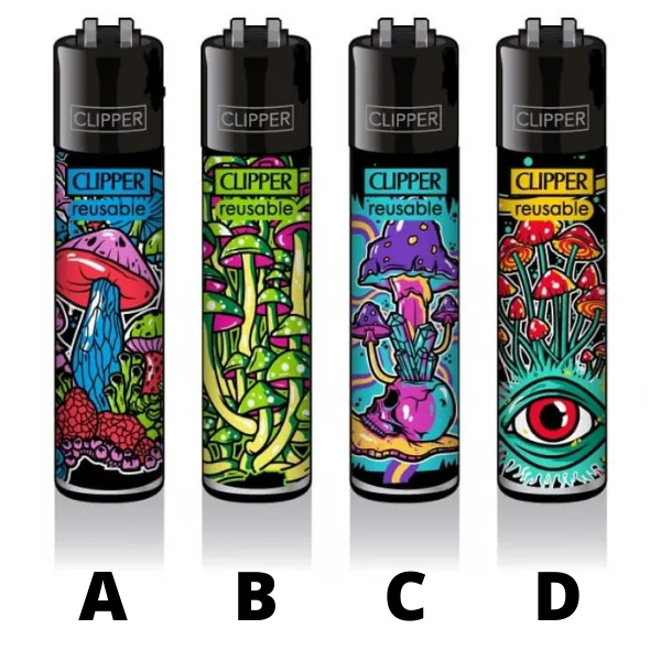 Clipper Shrooms accendino ricaricabile 1 pezzo
