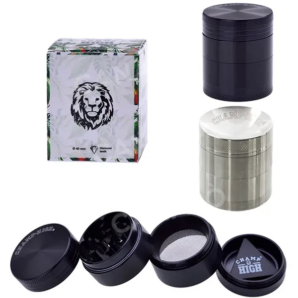 Champ High grinder metallo 4 parti 40 mm pollinator