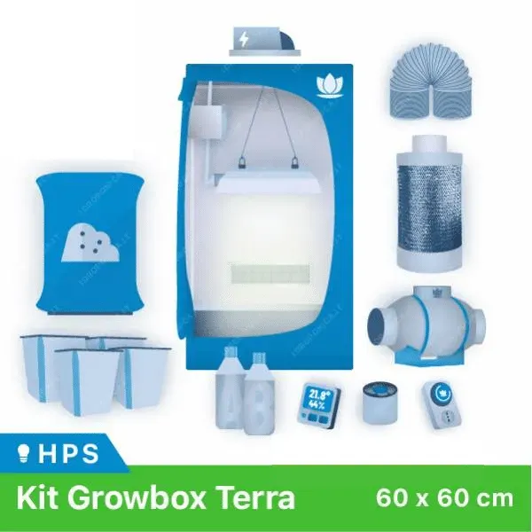 Canapo Kit Growbox Terra 60x60 HPS kit coltivazione indoor