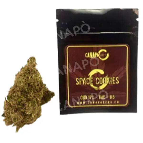 Canapa Zero Space Cookies infiorescenza CBD 18% bustina 1g pino