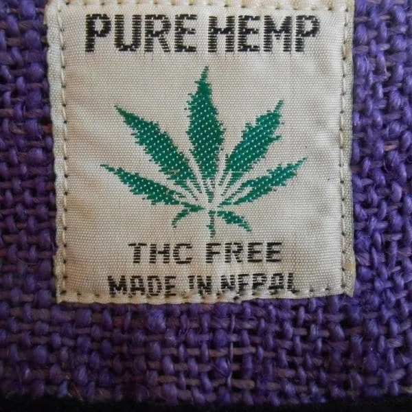 Pure Hemp Portatabacco in Canapa con Cordino