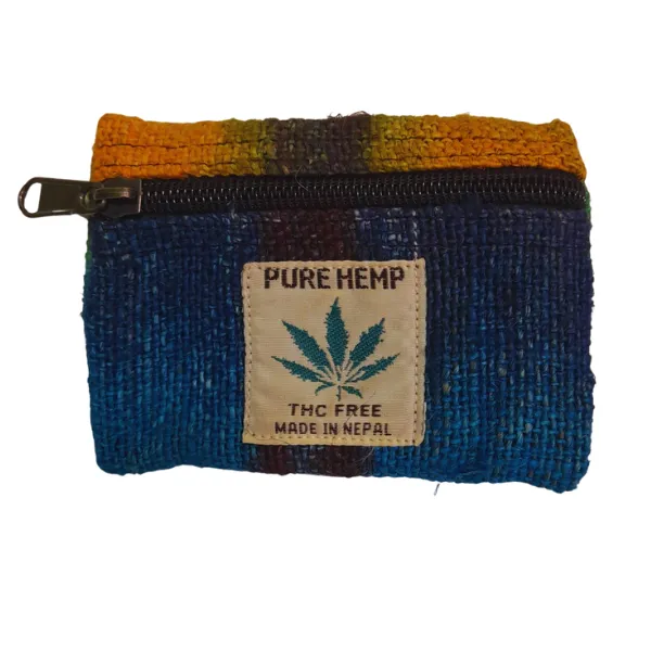 Pure Hemp Boho portamonete canapa piccolo 10 cm