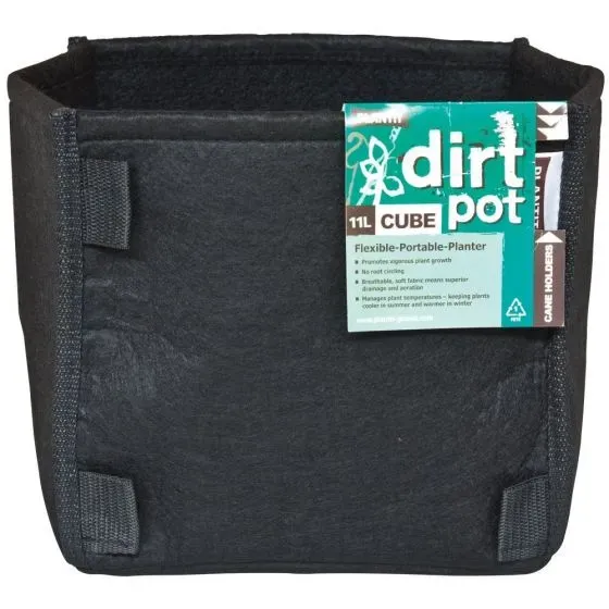 Dirt Pot vaso tessuto nero 11 litri antispiralizzazione