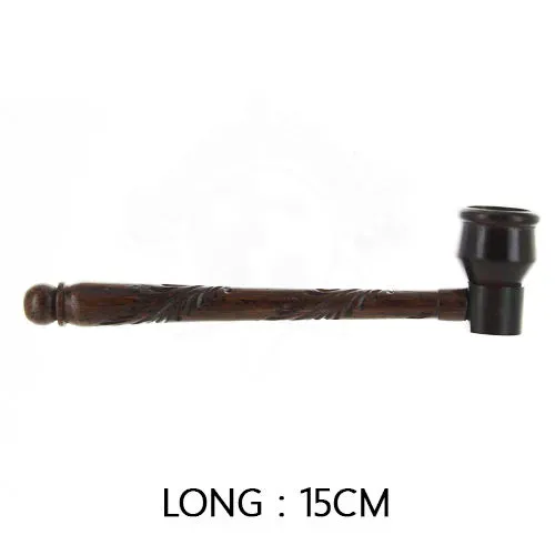 Krishna SP538 pipetta in legno intagliata 15 cm braciere rimovibile