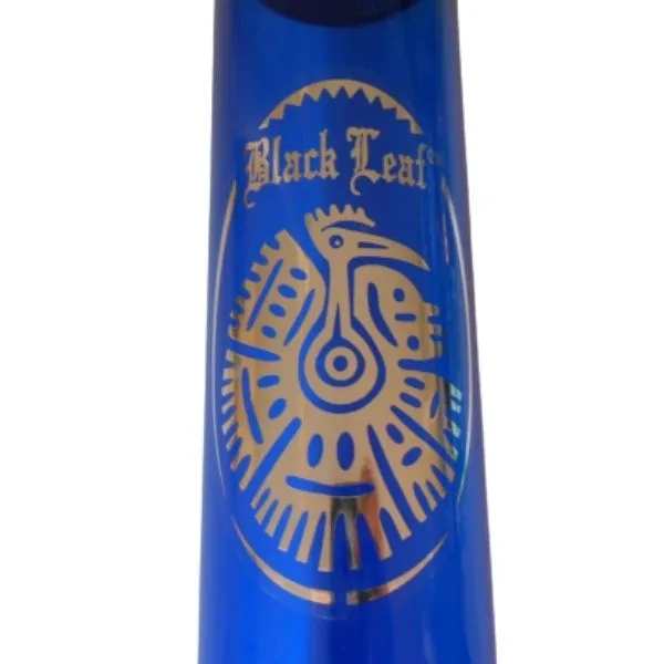 Black Leaf Bong Acrilico Blu 26 cm con Kickhole