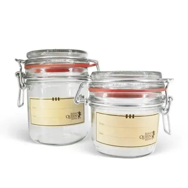 Royal Queen Seeds Glass Herb Jar barattolo vetro 400 ml ermetico